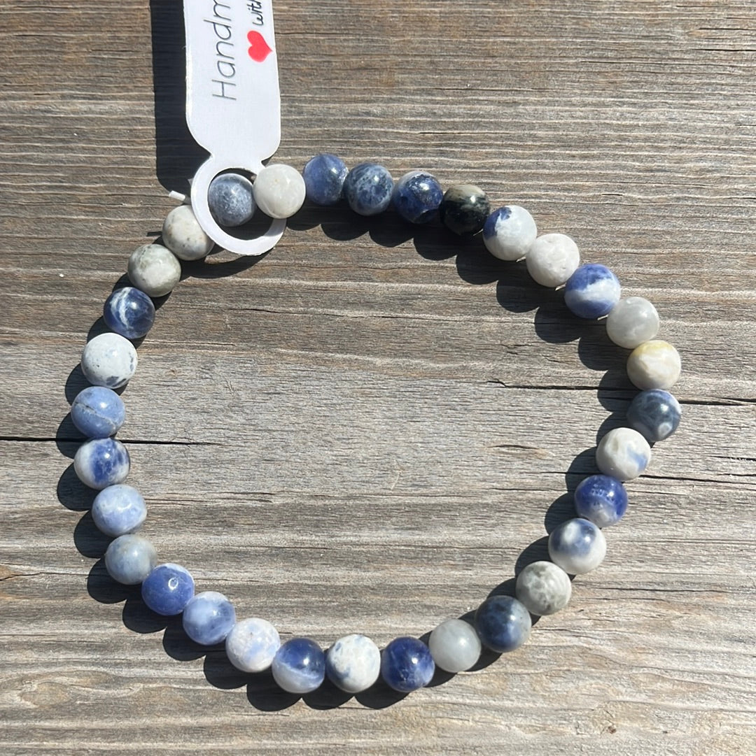 Sodalite Crystal Bracelet-7.5”