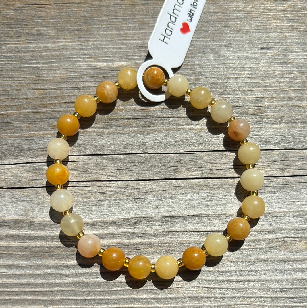 Quartzite crystal bracelet - 7”