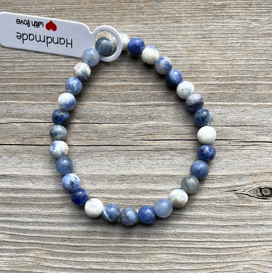 Sodalite Crystal Bracelet -7”
