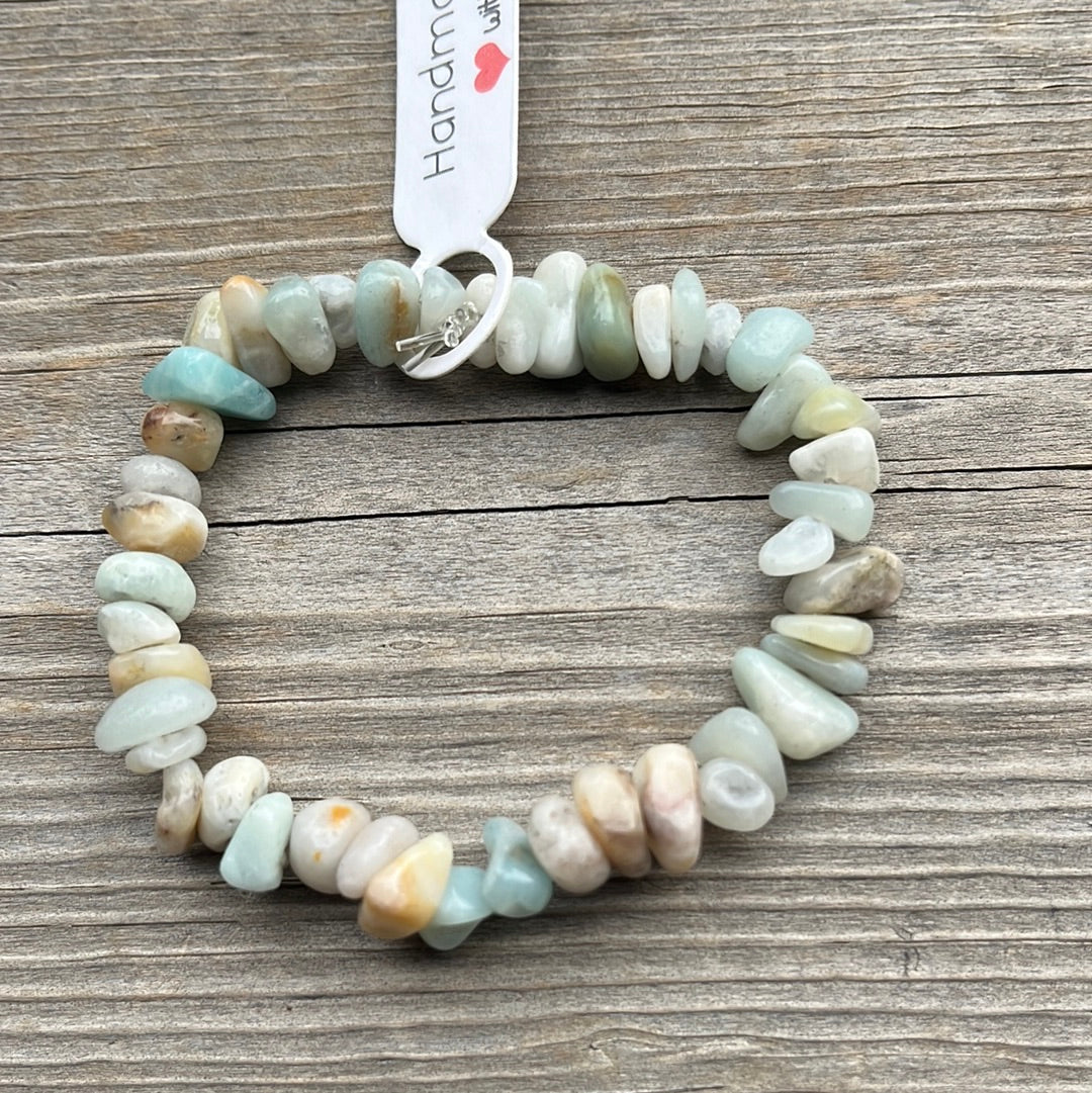 Amazonite crystal bracelet - 6.5”