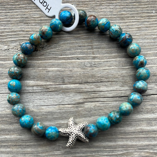 Chrysocolia Crystal Bracelet-7”. Starfish