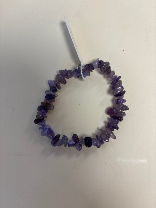 Amethyst crystal bracelet - 7”
