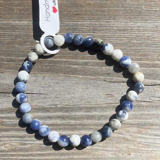 Sodalite Crystal Bracelet-7.5”