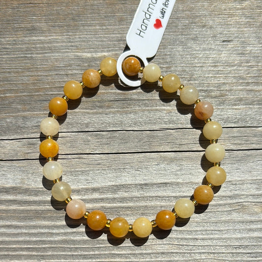 Quartzite crystal bracelet - 7”