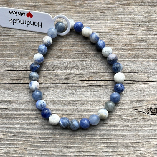 Sodalite Crystal Bracelet -7”