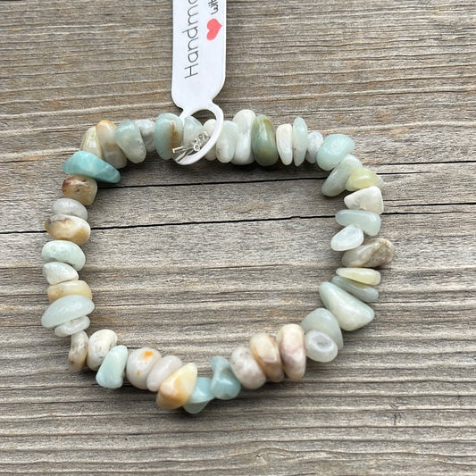 Amazonite crystal bracelet - 6.5”