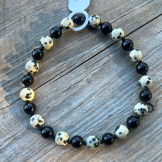 Dalmatian Jasper and agate - 7”
